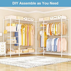 Ulif F7 Clothes Rack Heavy Duty, Clothing Racks for Hanging Clothes, White - Image 3