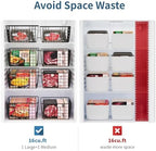 iSPECLE Freezer Organizer Bins - For 16/17/21 Cu Ft Upright Freezer, 4 Pack - Image 2