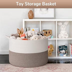 Goodpick Extra Large Woven Blanket Basket Living Room & Playroom, 115L - Image 4