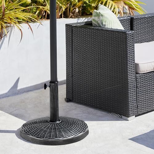 Yaheetech 22lbs Heavy Duty Outdoor Umbrella Base, Rustic Silver - Image 2