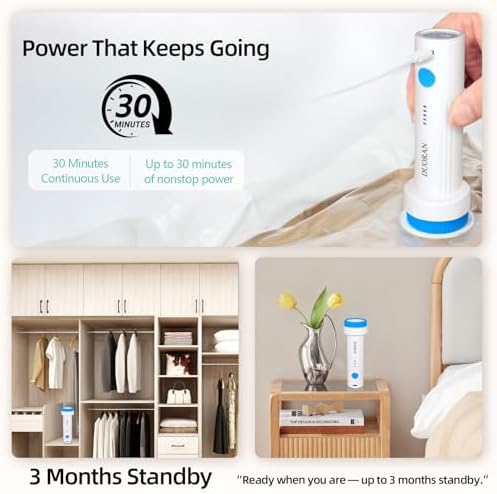 Hanging Vacuum Storage Bags with Electric Pump – 6 Pack (3 Long, 3 Short) Hanging Vacuum Seal Bags for Clothing, Closet Organizer Space Saver for Suits, Jackets & Coats - Image 5