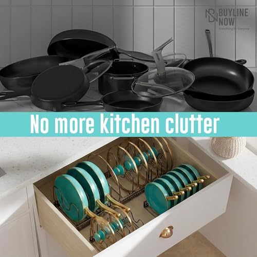 Pots and Pans Organizer Rack for Under Cabinet - Image 3