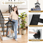 SOLEDI Large Double Laundry Hamper with Lid, Collapsible Clothes Hamper 2 section with Removable Bags, Space-Saving Laundry Basket for Bedroom, Dorm, College - Image 3