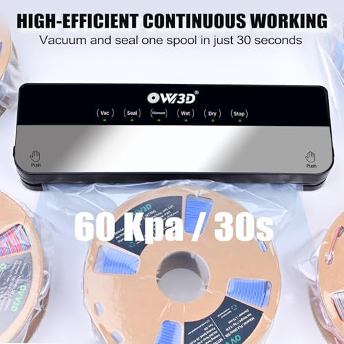 3D Filament Vacuum Sealer for Filament Storage Bags, Auto Completely Sealed, No air Leakage, 3D Printer Filament Storage Bags 30Pcs Vacuum Sealed Kit with 30 Desiccants - Image 5