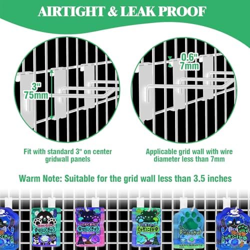 40Pcs 4" Gridwall Display Hooks Assortment Set, White Metal Grid Wall Panel Hanging Display Hook for Garage Shop Retail Storage, Wire Diameter 5mm// 0.2” - Image 6