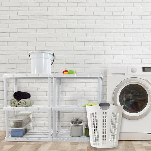 Gracious Living Laundry Basket, Easy Carry Flex Collapsible Hamper, 87.5L - Image 6