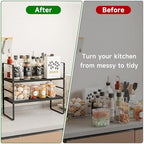 Expandable Kitchen Storage Shelves, 16.5"-27" L x 10.2" W - Image 5