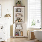 IRONCK 68'' Tall Corner Storage Cabinet with Doors and Shelves - Image 4