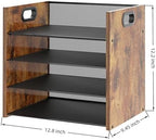 Desk Organizer, 4 Tier Desktop File Organizer and Paper Tray Organizer, Office Desk Accessories for Mail, Documents, Papers, Notebooks and Home Office Storage - Image 3