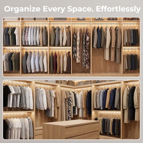HOUSE DAY Grey Plastic Hangers 60 Pack, Slim Space-Saving Clothes Hangers - Image 7