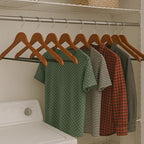 Honey-Can-Do No Slip Wooden Coat Hangers, Cherry Wood, 24-Pack - Image 5