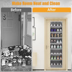 KYEVIS Over The Door Shoe Organizer Storage Fit 16-24 Pairs Hanging Shoe Rack Organiser for Closet Door, Deep Pocket Shoe Holder for Sneakers,Boots Storage(2 Pack Gray) - Image 4