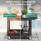 YITAHOME Utility Cart on Wheels 45 x 25 Inch w/Swivel Wheels(2 Brake) - Image 5