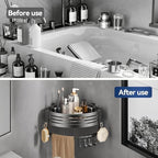 Corner Shower Caddy Suction Cup, Gray (3 Pack) - Image 6