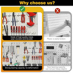 Ultrawall Metal Pegboard Wall Panels, Peg Boards for Garage Tool Storage - Image 5