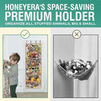 Honeyera The Original Storage for Stuffed Animals, Over Door Organizer for Stuffies, Baby Accessories, Toy Plush, Breathable Hanging Pockets Big Girls Toddler Large Bag - Image 3