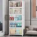 UAMFURI Stackable Storage Bins with Lid, 260QT Plastic Cabinet with Wheels by UAMFURIDirect