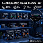 3D Printer Filament Storage Kit, 30 Vacuum Bags with Pump & Humidity Cards - Image 4