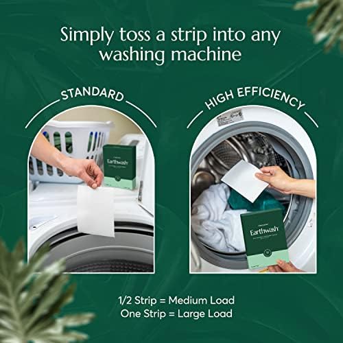 Earthwash Laundry Detergent Sheets (Up To 192 Loads) 96 Scent Free Sustainable Sanitizer Strips - Ideal for Travel & Home Liquidless Laundry by Cleanomic - Image 4
