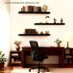 ROGMARS Black Wooden Floating Shelves for Wall 36 Inches Long - Image 6