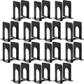 HappyHapi 14 Pairs Book Ends, Heavy Duty Bookends for Shelves, Black by Happyhapi