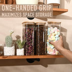 D2scrma 64oz/2Qt Rectangle Glass Storage Containers with Lids 4-Pack - Image 4