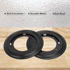 8 Pack 8 Inch Black Round Lazy Susan Turntable Bearing Plate, 5/16inch Thick Rotating Swivel Plate, Turntable Bearing Plate for Serving Food, Kitchen Cabinets & Book Case - Image 5