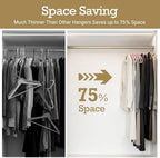 HOUSE DAY Lt-Pink Velvet Hangers 120 Pack, Premium Non Slip Clothes Hanger - Image 4