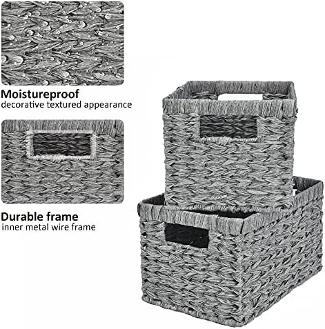 GRANNY SAYS Wicker Storage Baskets for Organizing, Basket Organizer, 2-Pack - Image 6
