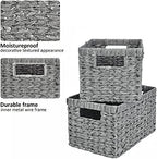 GRANNY SAYS Wicker Storage Baskets for Organizing, Basket Organizer, 2-Pack - Image 6