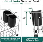 Swedecor Small in Sink Dish Drying Rack - Stainless Steel for Kitchen RV - Image 4