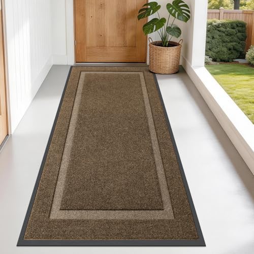 OLANLY Front Door Mat Outside 71x34, All-Season Heavy-Duty Rubber Doormat by OLANLY