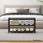 Stainless‑Steel Padded Shoe Rack Bench, Entryway Storage Bench for Kids & Adults, Hallway Shoe Organizer with Comfort Seat - Image 5