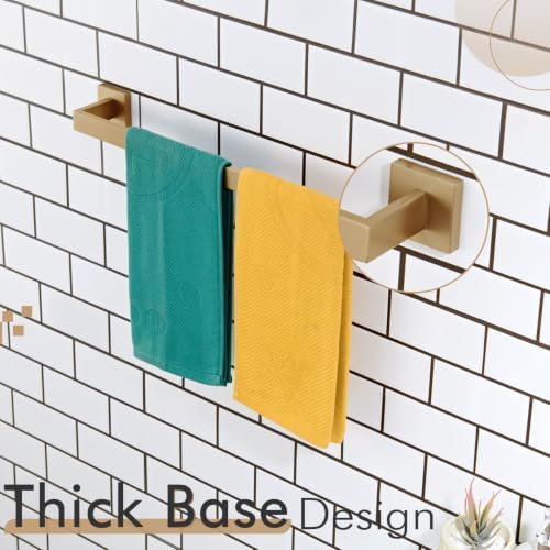 KOKOSIRI 20-Inch Towel Holder for Bathroom Kitchen Towel Bars Wall Mount SUS304 Stainless Steel Towel Rack, Champagne Bronze B4003CPG-L20 - Image 5