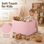 OIASKET 95L Extra Large Blanket Basket, 24" x 16.9" x 14.2" Woven Basket - Image 4