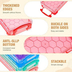 Gueevin 24 Pcs Pencil Box Clear Plastic Pencil Case, Dark - Image 3