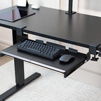VIVO Black Clamp-on 20 x 11 in Keyboard Tray, MOUNT-KB05ES - Image 2