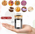BGraceyy Spice Jars with Labels, 35 Pcs 4 oz Glass Spice Jars with Bamboo Lids, Minimalist Stackable Airtight Spice Containers with 426 labels for Home Kitchen, Pantry, Spice Cabinet, Drawer, Rack - Image 2