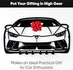 MOOH Metal Automotive Key Holder with 6 Hooks - Unique Wall Mounted Car Lovers Gifts for Men & Women - Cool Man Cave Decor (Lamborghini Huracan 2024, Black) - Image 6
