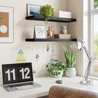 Fixwal Floating Wall Shelves for Decor (Black, Set of 2, 22Inch) - Image 4