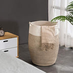 YOUDENOVA 105L Cotton Rope Laundry Hamper, Collapsible Woven Basket - Image 5