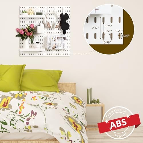 VUSIGN Pegboard Combination Wall Organizer Kit 22" x 22", White - Image 5