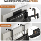 Over The Door Organizer, 6-Tier Heavy-Duty Metal Mesh Rack, Adjustable Large Baskets, 2-in-1 Hanging or Wall Mount Spice Rack, Behind The Door Organizer for Bedroom Closet Bathroom Pantry Kitchen - Image 5