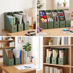 8 Pack Heavy Duty Cardboard Magazine Holder, 9.8"L x 3.9"W x 12.2"H - Image 6