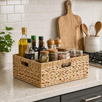 Jumbo Wicker Basket, Rectangular Wicker Basket for Storage, 16.5 x 13 x 7.5 - Image 4