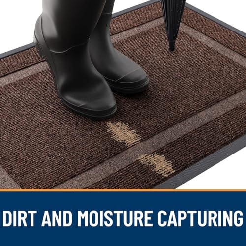 OLANLY Front Door Mat Outside 59x40, All-Season Heavy-Duty Rubber Doormat - Image 5