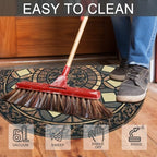 CHICHIC Entrance Door Mat Large 24 x 36 Inch Entry Way Doormat Front Door Rugs Outdoors Heavy Duty Welcome Mat Non Slip Rubber Back Low Profile for Garage, Patio, High Traffic Area, Coffee - Image 5