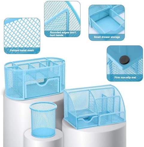 17 IN 1 Office Desk Organizer Set for Back to School Supplies Accessories - Image 3