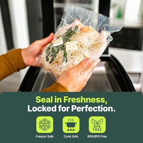 Avid Armor 300 CT Chamber Vacuum Sealer Bags for USV32 – Assorted Sizes (6x10", 8x12", 10x13"), BPA-Free, Reusable, for Food Storage, Sous Vide, and Freezer Preservation - Image 6