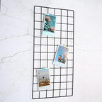 PATIKIL Wire Grid Panel Wall Grid Decorative Panels 24"x12" Black 2Pcs - Image 5